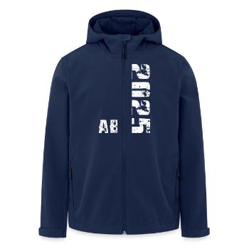 ABI 2025 Abitur Abschluss Lustiges Abiturienten - Recycelte Männer Softshell-Jacke von Stanley/Stella - Navy - Vorne - AI Model Male 185 light (185cm)