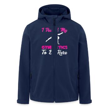 Gymnastik Training Fitness Gym - Recycelte Männer Softshell-Jacke von Stanley/Stella - Navy - Vorne - AI Model Male 185 light (185cm)