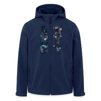 Sydney Skyline City Panorama Oeuvre Moderne - Veste softshell homme en polyester recyclé Stanley/Stella - marine - Devant - AI Model Male 185 light (185cm)