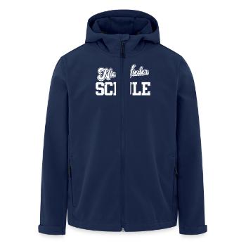 Abiturient NIE WIEDER SCHULE Abi Geschafft - Recycelte Männer Softshell-Jacke von Stanley/Stella - Navy - Vorne - AI Model Male 185 light (185cm)
