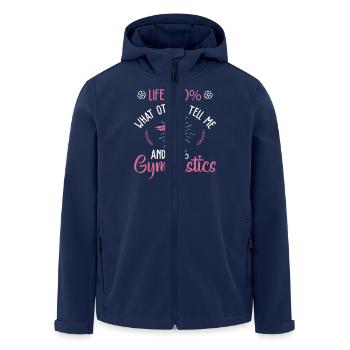 Gymnastik Training Fitness Gym - Recycelte Männer Softshell-Jacke von Stanley/Stella - Navy - Vorne - AI Model Male 185 light (185cm)