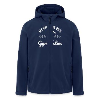 Gymnastik Training Fitness Gym - Recycelte Männer Softshell-Jacke von Stanley/Stella - Navy - Vorne - AI Model Male 185 light (185cm)