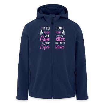 Gymnastik Training Fitness Gym - Recycelte Männer Softshell-Jacke von Stanley/Stella - Navy - Vorne - AI Model Male 185 light (185cm)