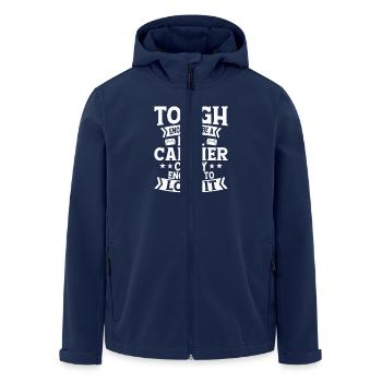 Tough Enough To Be A Mail Carrier Postal Worker - Recycelte Männer Softshell-Jacke von Stanley/Stella - Navy - Vorne - AI Model Male 185 light (185cm)