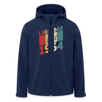 Légendaire depuis 1964 Oh mon dieu comme c’est drôle - Veste softshell homme en polyester recyclé Stanley/Stella - marine - Devant - AI Model Male 185 light (185cm)