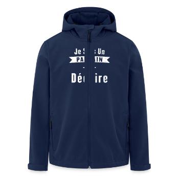 Godfather Who Tears Gift Idea - Men’s Recycled Softshell Jacket by Stanley/Stella - navy - Front - AI Model Male 185 light (185cm)