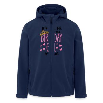 fille d’anniversaire noire omg elle est si poétique - Veste softshell homme en polyester recyclé Stanley/Stella - marine - Devant - AI Model Male 185 light (185cm)