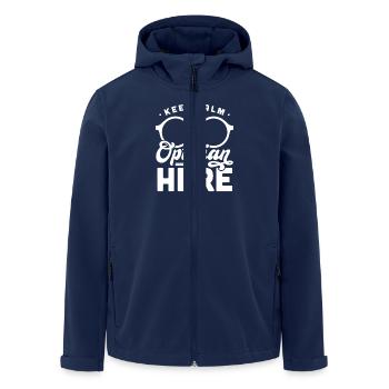 Optiker Optometrist - Recycelte Männer Softshell-Jacke von Stanley/Stella - Navy - Vorne - AI Model Male 185 light (185cm)