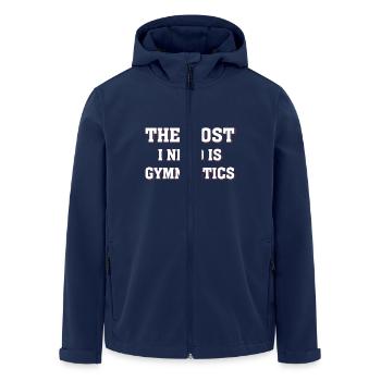 Gymnastik Training Fitness Gym - Recycelte Männer Softshell-Jacke von Stanley/Stella - Navy - Vorne - AI Model Male 185 light (185cm)