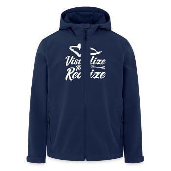 Gymnastik Training Fitness Gym - Recycelte Männer Softshell-Jacke von Stanley/Stella - Navy - Vorne - AI Model Male 185 light (185cm)