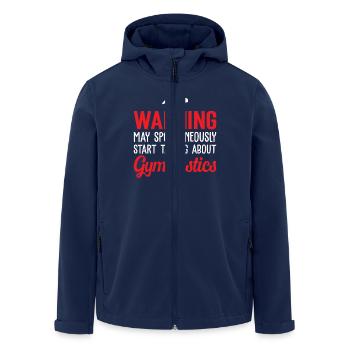Gymnastik Training Fitness Gym - Recycelte Männer Softshell-Jacke von Stanley/Stella - Navy - Vorne - AI Model Male 185 light (185cm)