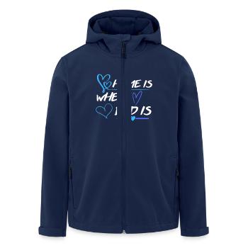 Home is where dad is - Men’s Recycled Softshell Jacket by Stanley/Stella - navy - Front - AI Model Male 185 light (185cm)