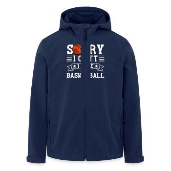 Sorry, I've got basketball - Men’s Recycled Softshell Jacket by Stanley/Stella - navy - Front - AI Model Male 185 light (185cm)