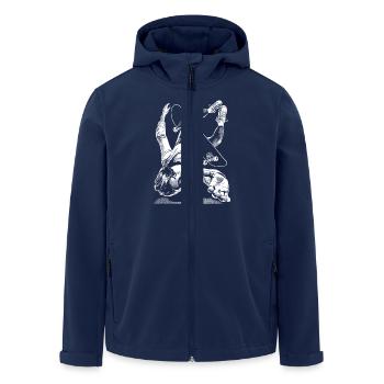 T-shirt Skater Crash – Fall and Stand Up - Veste softshell homme en polyester recyclé Stanley/Stella - marine - Devant - AI Model Male 185 light (185cm)