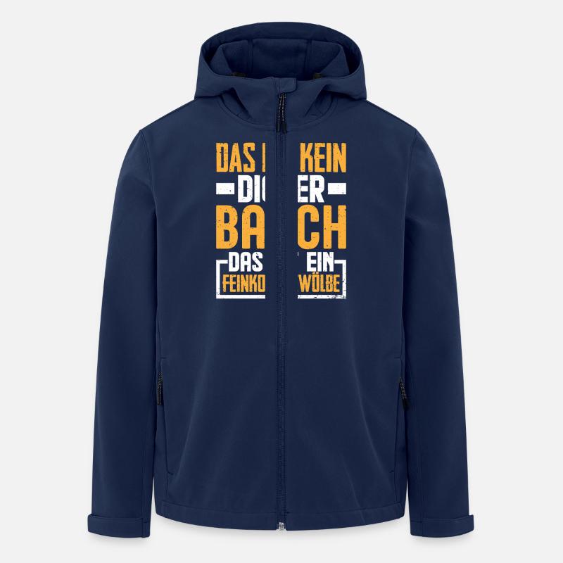 Dicker Bauch Lustig Spruch Geschenk - Recycelte Männer Softshell-Jacke von Stanley/Stella - Navy