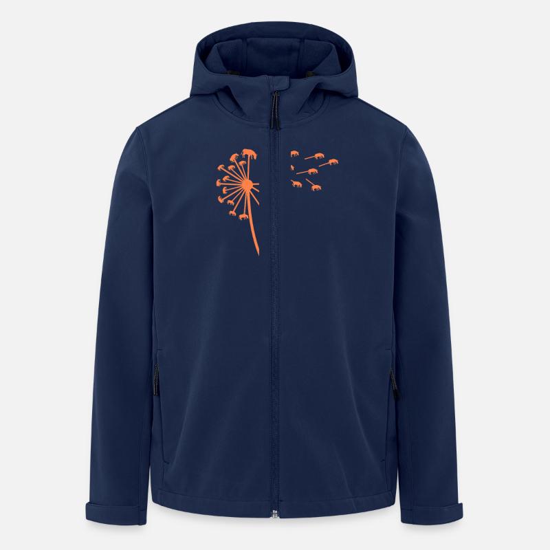 Esel - Recycelte Männer Softshell-Jacke von Stanley/Stella - Navy