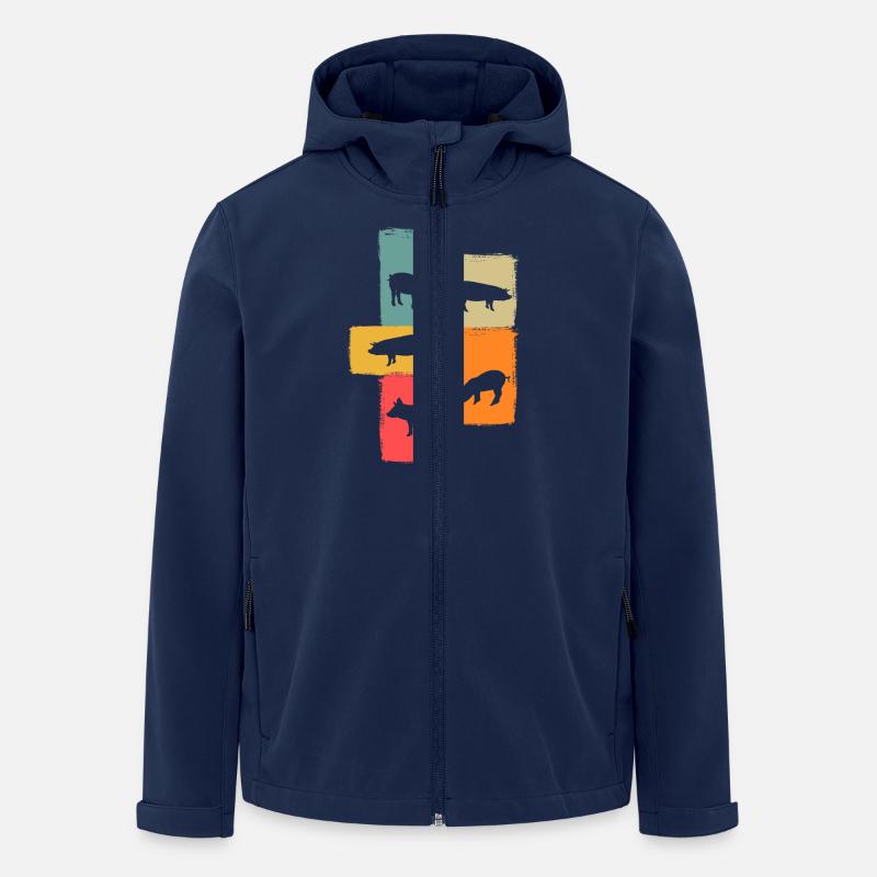 Cochon - Veste softshell homme en polyester recyclé Stanley/Stella - marine
