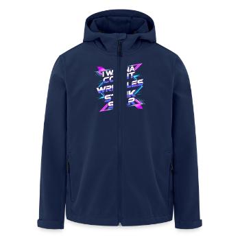 I Wanna Count The Wrinkles On Your Stink Star Anal - Men’s Recycled Softshell Jacket by Stanley/Stella - navy - Front - AI Model Male 185 light (185cm)