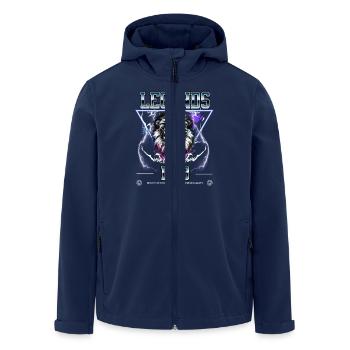 1983 Birthday Legend Leo - Men’s Recycled Softshell Jacket by Stanley/Stella - navy - Front - AI Model Male 185 light (185cm)
