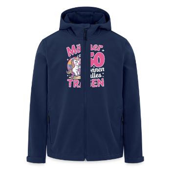 50. Geburtstag Männer Frauen Lustig 50 Jahre - Recycelte Männer Softshell-Jacke von Stanley/Stella - Navy - Vorne - AI Model Male 185 light (185cm)