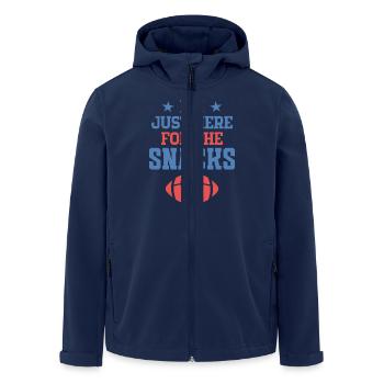 I'm just here for the snacks - Men’s Recycled Softshell Jacket by Stanley/Stella - navy - Front - AI Model Male 185 light (185cm)