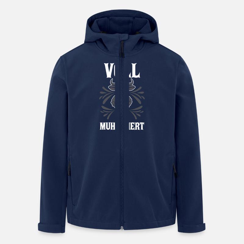 Cow Fully Muhtived - Men’s Recycled Softshell Jacket by Stanley/Stella - navy