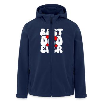 Best Dad Ever - Men’s Recycled Softshell Jacket by Stanley/Stella - navy - Front - AI Model Male 185 light (185cm)