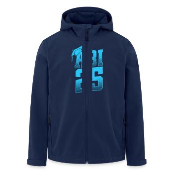 ABITUR 2025 ABI Geschafft Abiturient Lustiges - Recycelte Männer Softshell-Jacke von Stanley/Stella - Navy - Vorne - AI Model Male 185 light (185cm)