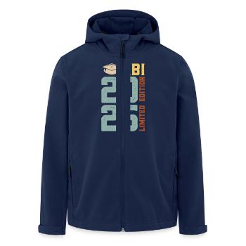 Abiturient ABI 2025 LIMITED EDITION Lustiges - Recycelte Männer Softshell-Jacke von Stanley/Stella - Navy - Vorne - AI Model Male 185 light (185cm)