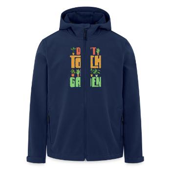 Don't Touch My Garden Gardening Botanical - Recycelte Männer Softshell-Jacke von Stanley/Stella - Navy - Vorne - AI Model Male 185 light (185cm)