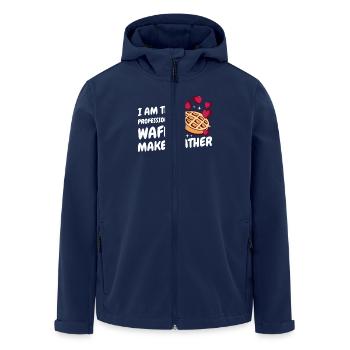 I Am The Professional Waffle Maker Father - Recycelte Männer Softshell-Jacke von Stanley/Stella - Navy - Vorne - AI Model Male 185 light (185cm)