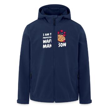 I Am The Professional Waffle Maker Son - Recycelte Männer Softshell-Jacke von Stanley/Stella - Navy - Vorne - AI Model Male 185 light (185cm)