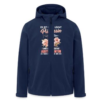 Abiturienten NICHT LEICHT PRINZESSIN ZU SEIN - Recycelte Männer Softshell-Jacke von Stanley/Stella - Navy - Vorne - AI Model Male 185 light (185cm)