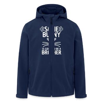 Drôle de Pâques Dire Frère Pâques - Veste softshell homme en polyester recyclé Stanley/Stella - marine - Devant - AI Model Male 185 light (185cm)