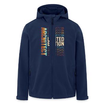 Architekt - Recycelte Männer Softshell-Jacke von Stanley/Stella - Navy - Vorne - AI Model Male 185 light (185cm)