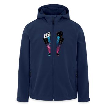 Disco Wonderland Retro Glamour Dance - Men’s Recycled Softshell Jacket by Stanley/Stella - navy - Front - AI Model Male 185 light (185cm)