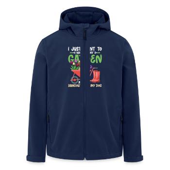 I Just Want To Work In My Garden Gardening Botanic - Men’s Recycled Softshell Jacket by Stanley/Stella - navy - Front - AI Model Male 185 light (185cm)