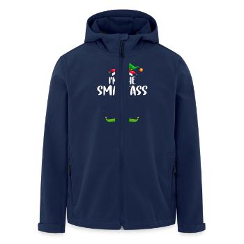 I'm The Smartass Elf Shirt Matching Family - Recycelte Männer Softshell-Jacke von Stanley/Stella - Navy - Vorne - AI Model Male 185 light (185cm)
