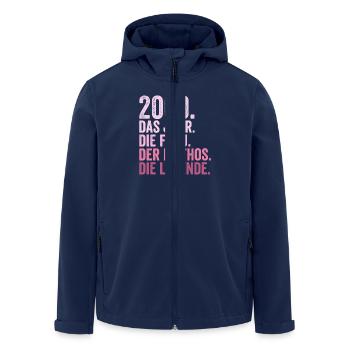 2000 Jahr Frau Mythos Legende Geburtstag - Recycelte Männer Softshell-Jacke von Stanley/Stella - Navy - Vorne - AI Model Male 185 light (185cm)