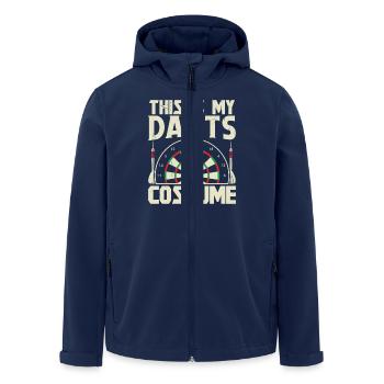 Dart Dartspieler Dartspiel Herren - Recycelte Männer Softshell-Jacke von Stanley/Stella - Navy - Vorne - AI Model Male 185 light (185cm)