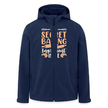 Baking Baker Bakery - Men’s Recycled Softshell Jacket by Stanley/Stella - navy - Front - AI Model Male 185 light (185cm)
