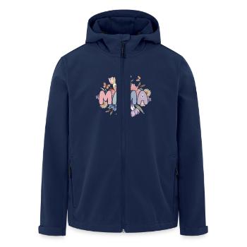 Mama - Recycelte Männer Softshell-Jacke von Stanley/Stella - Navy - Vorne - AI Model Male 185 light (185cm)