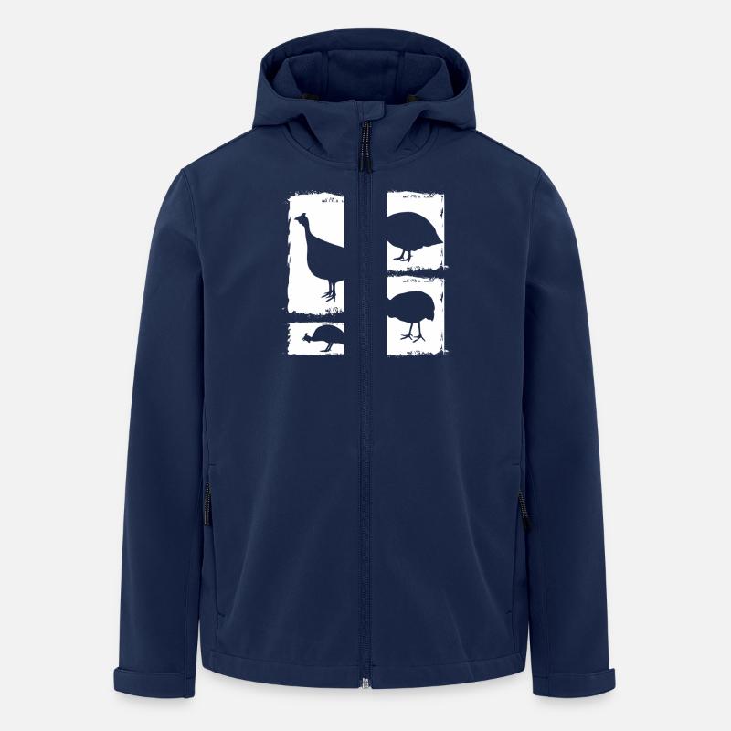 Hühner Hahn Perlhuhn - Recycelte Männer Softshell-Jacke von Stanley/Stella - Navy
