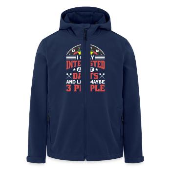 Dart Dartspieler Dartspiel Herren - Recycelte Männer Softshell-Jacke von Stanley/Stella - Navy - Vorne - AI Model Male 185 light (185cm)