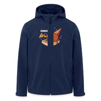 Chocolate Waffles Syrup Breakfast Waffles - Men’s Recycled Softshell Jacket by Stanley/Stella - navy - Front - AI Model Male 185 light (185cm)