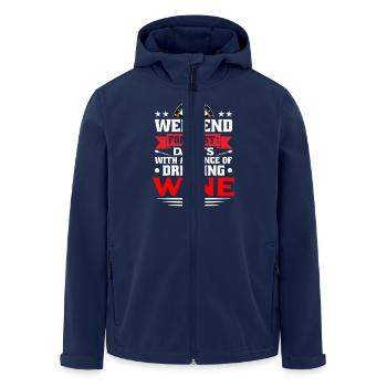 Dart Dartspieler Dartspiel Herren - Recycelte Männer Softshell-Jacke von Stanley/Stella - Navy - Vorne - AI Model Male 185 light (185cm)
