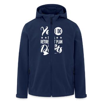 Dart Dartspieler Dartspiel Herren - Recycelte Männer Softshell-Jacke von Stanley/Stella - Navy - Vorne - AI Model Male 185 light (185cm)