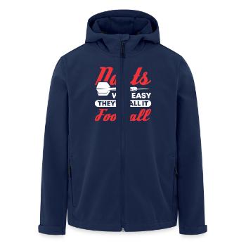 Dart Dartspieler Dartspiel Herren - Recycelte Männer Softshell-Jacke von Stanley/Stella - Navy - Vorne - AI Model Male 185 light (185cm)