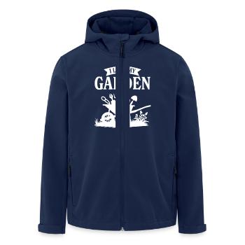J’adore mon jardin - Veste softshell homme en polyester recyclé Stanley/Stella - marine - Devant - AI Model Male 185 light (185cm)