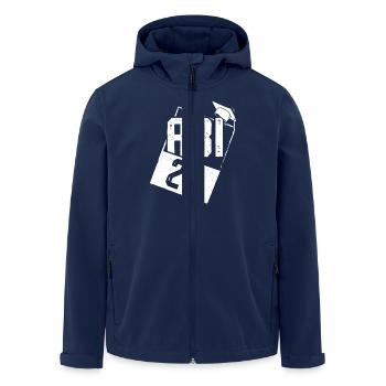 ABITUR 2025 ABI Geschafft Abiturient Lustiges - Recycelte Männer Softshell-Jacke von Stanley/Stella - Navy - Vorne - AI Model Male 185 light (185cm)